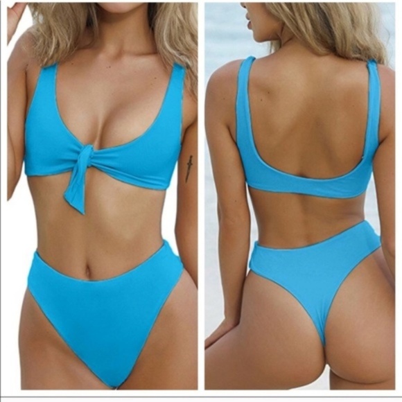 Other - Beautiful Blue Tie Knot Bikini